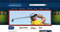 Desktop Screenshot of justinhickspga.com